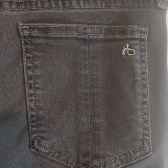 rag & bone Zipper Tech Moto Skinny Ankle Dark Gray Seattle Jeans 29 - Picture 6 of 16